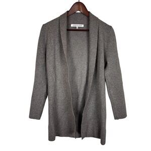 Cupcakes and Cashmere Gray Open Front Sweater Cardigan Women's Small